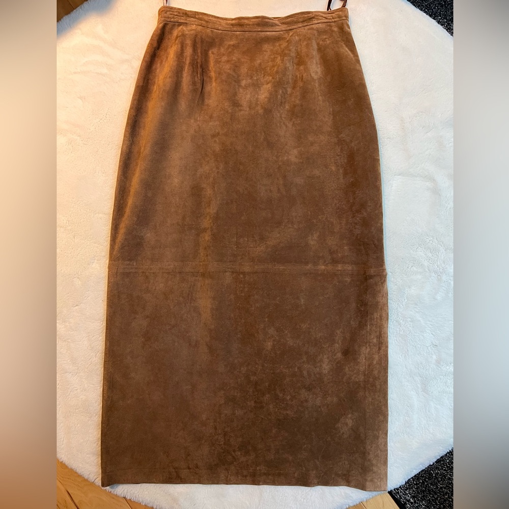 Charter Club Full Length Leather Skirt